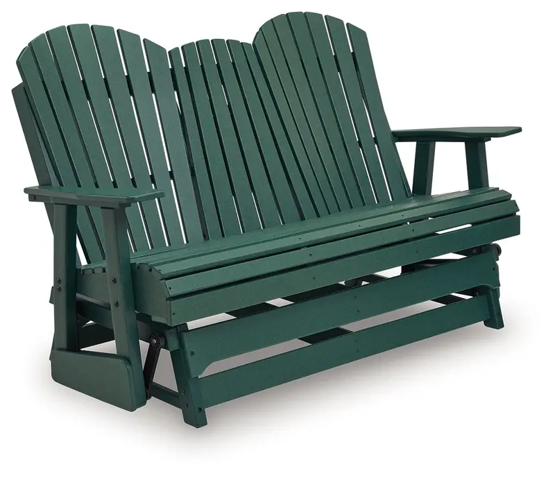 Shell Beach Green Loveseat Glider – Dual-Motion Relaxation Sofa