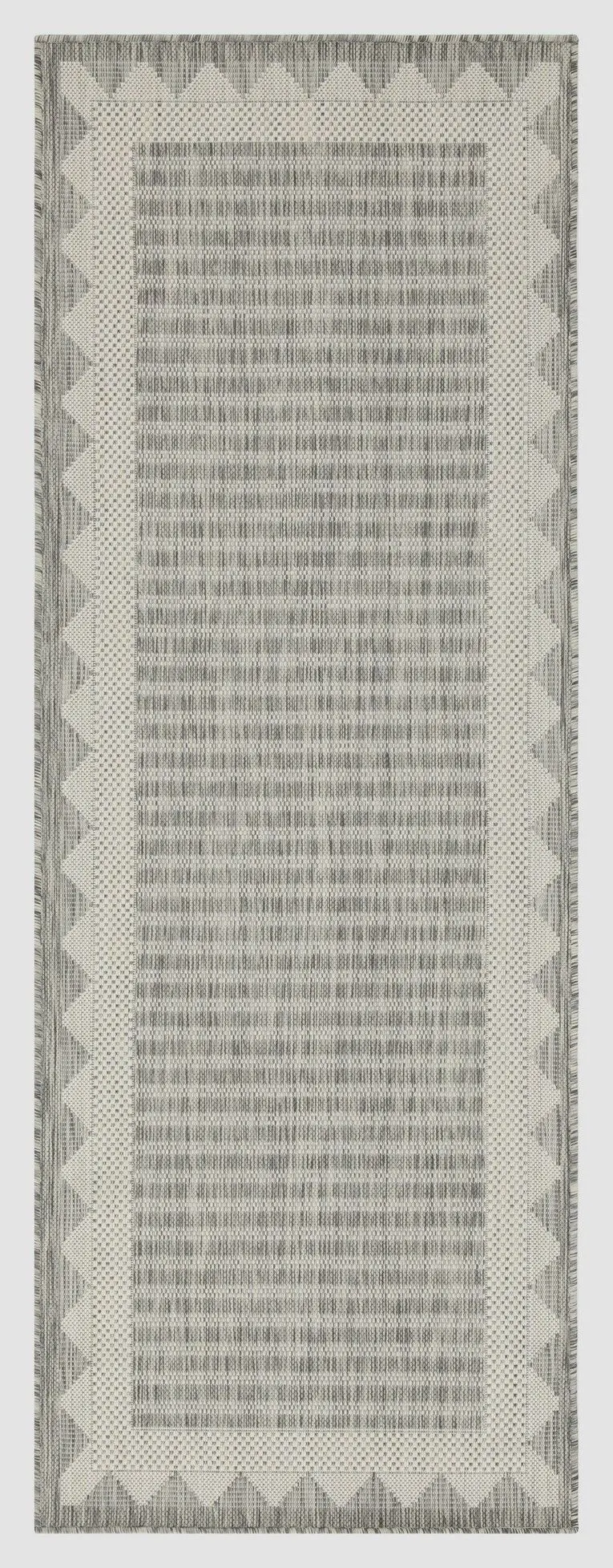 Silver Polypropylene Indoor/Outdoor Area Rug (2’7″ x 7’3″) – Sunshine Durable Design