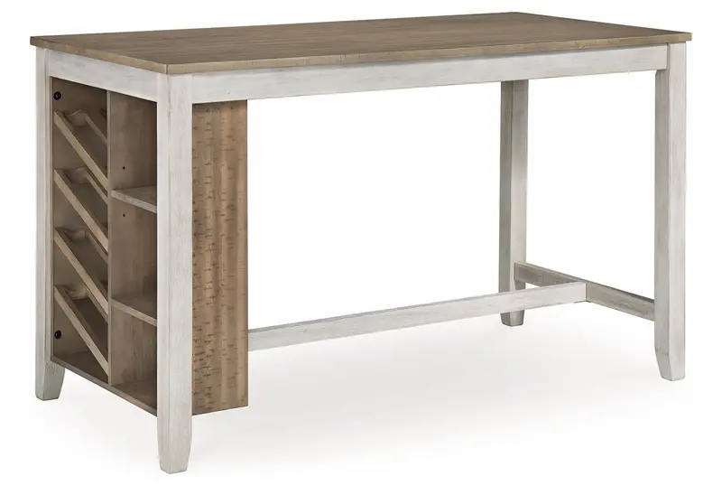 Skempton White Rectangular Counter Table with Storage