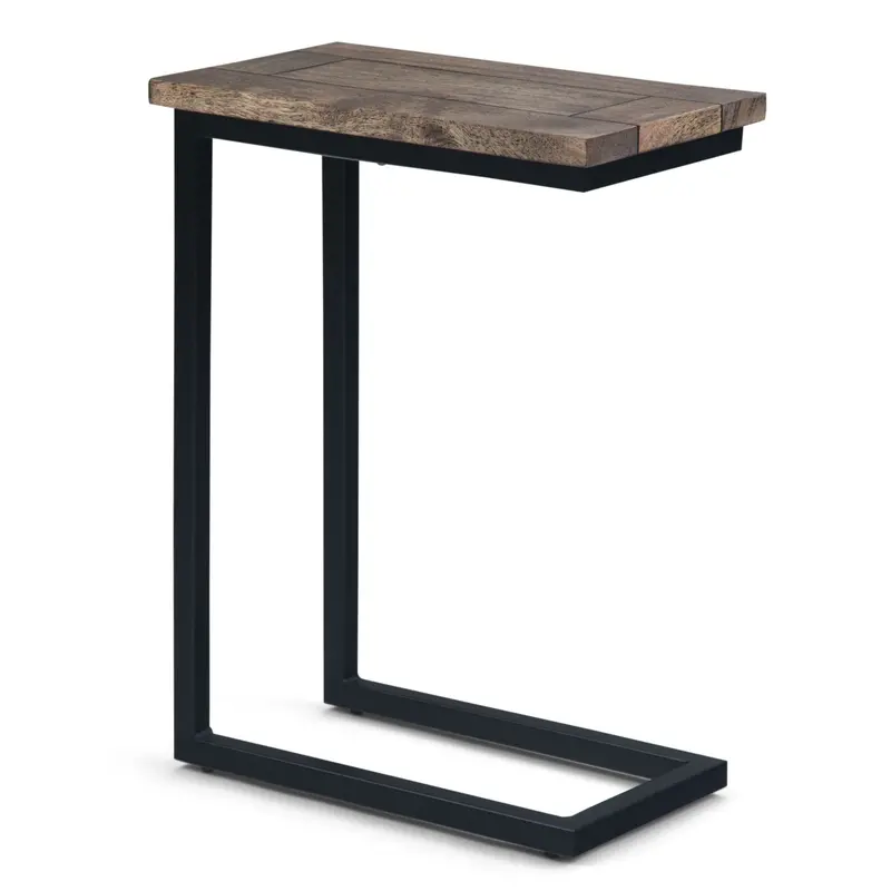 Skyler C-Shaped Handcrafted Accent Table