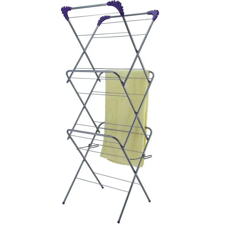 Slimline 3-Tier Folding Clothes Airer – Space-Saving Drying Rack