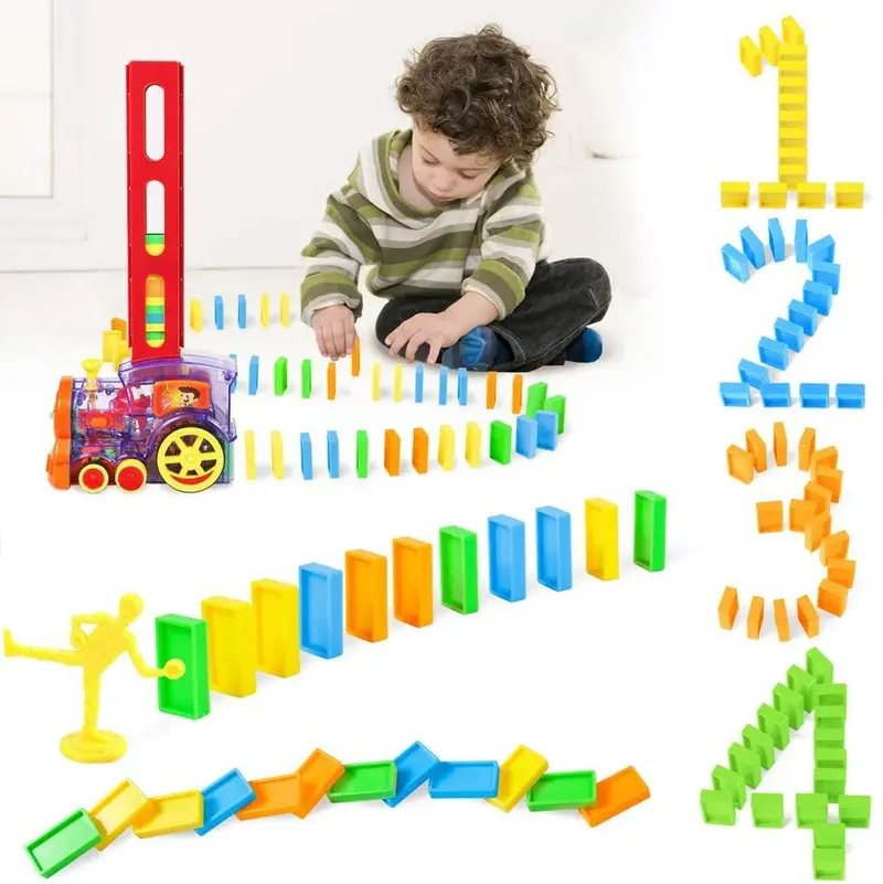 Smart Domino-Style Train Set with Interactive Features