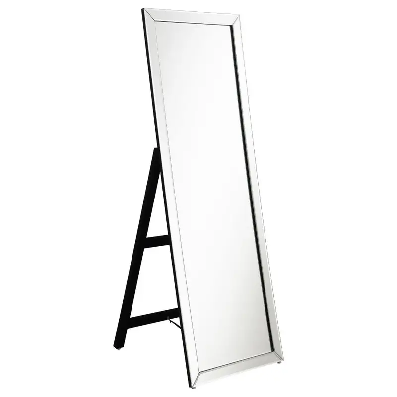 Soline Silver-Finished Framed Standing Floor Mirror