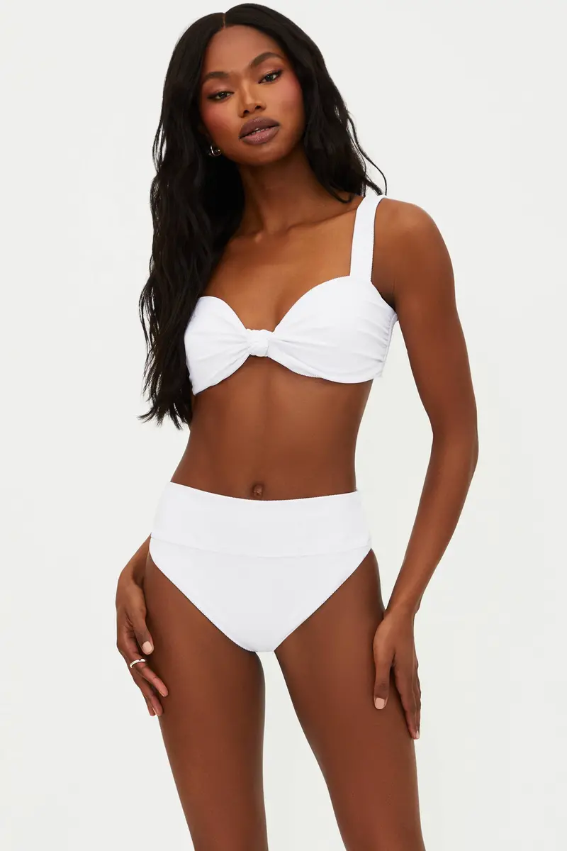 Sophia White Bikini Top