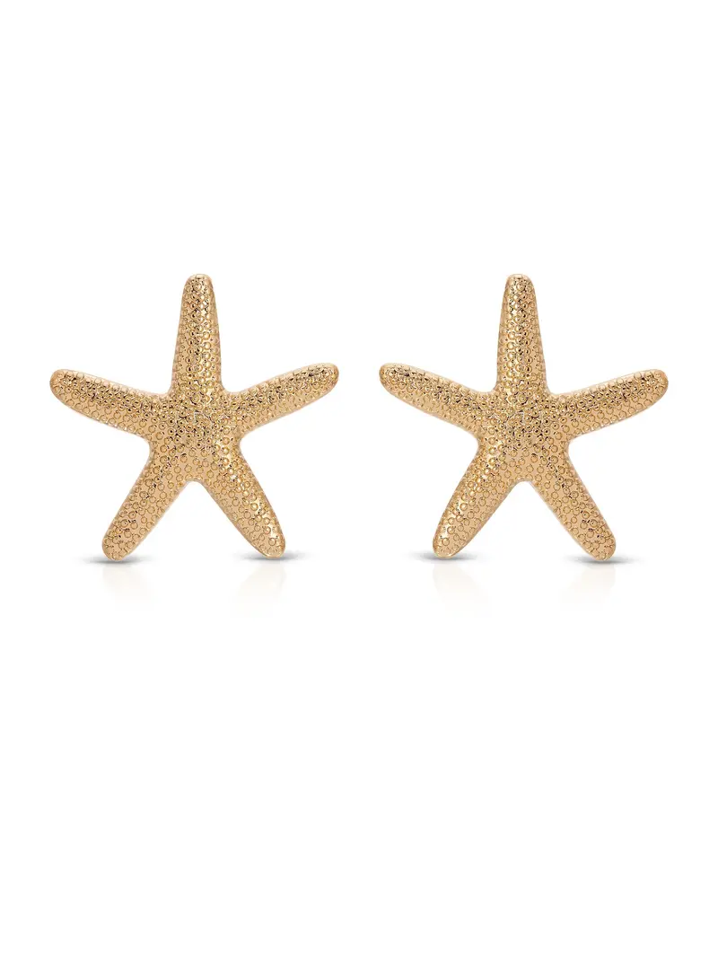 Statement Starfish Stud Earrings – Polished Nautical Jewelry