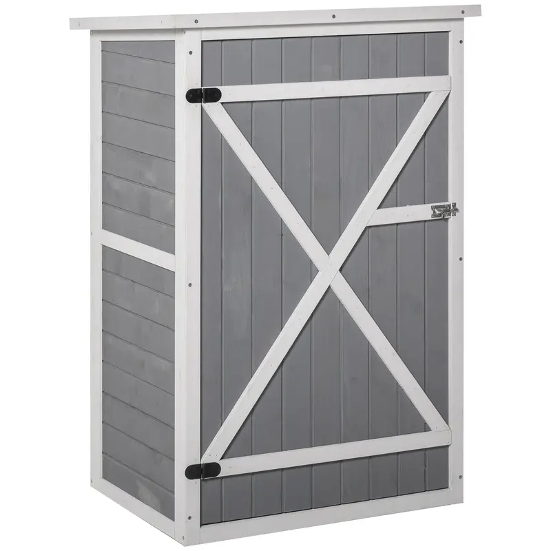 Steadfast 75cm Single-Door Pent Garden Shed – Fir Wood with Interior Shelving