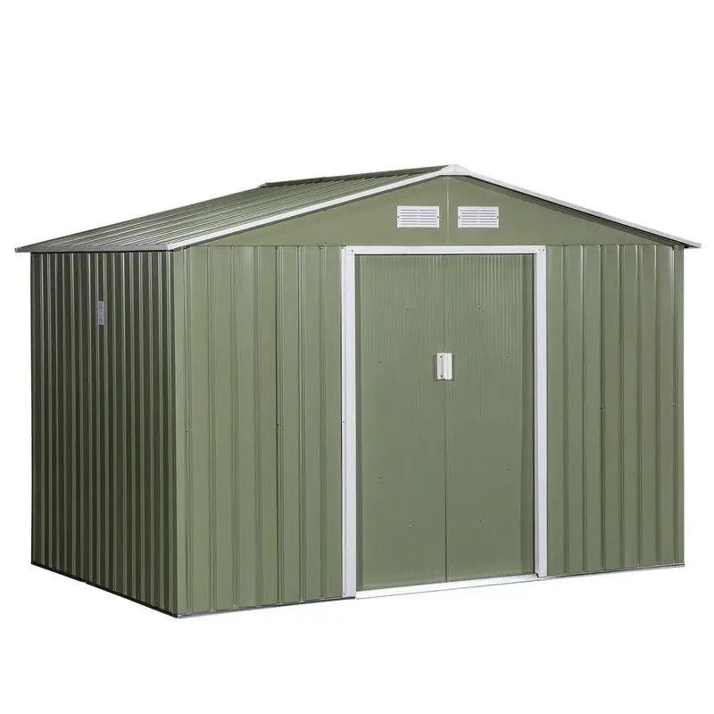 Steadfast 9′ x 6′ Double-Door Apex Garden Shed with Ventilation
