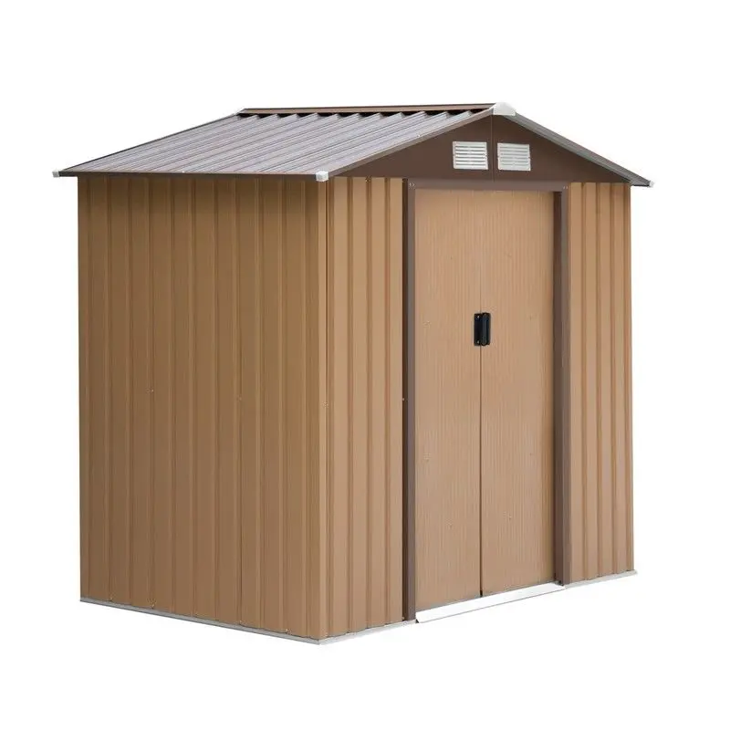 Steadfast Galvanised 7′ x 4′ Lockable Apex Garden Shed with Double Doors
