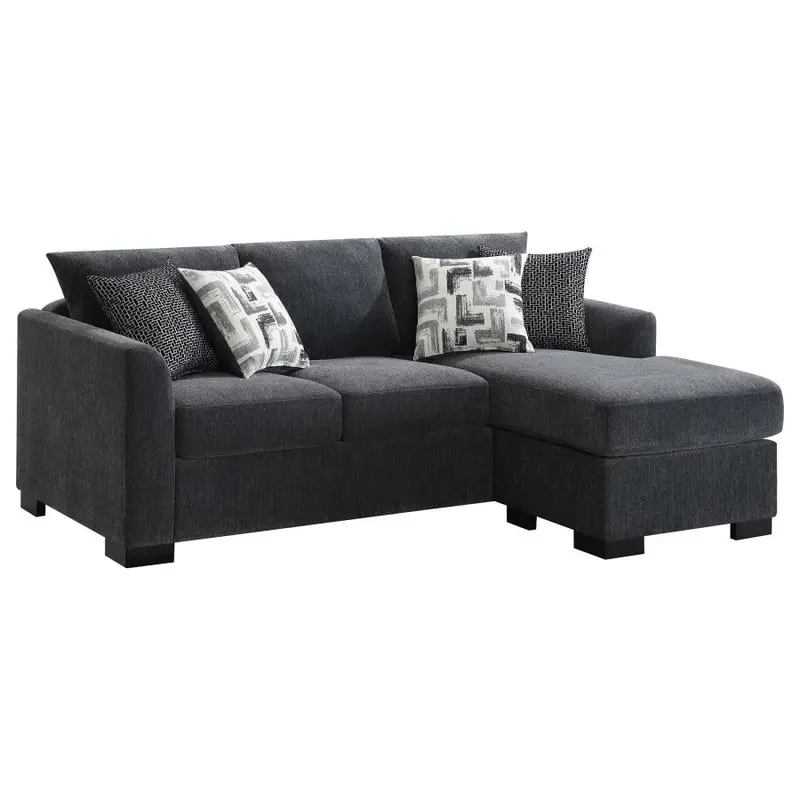 Storey Sleeper Sectional – Upholstered Chaise Sofa with Pull-Out Mattress