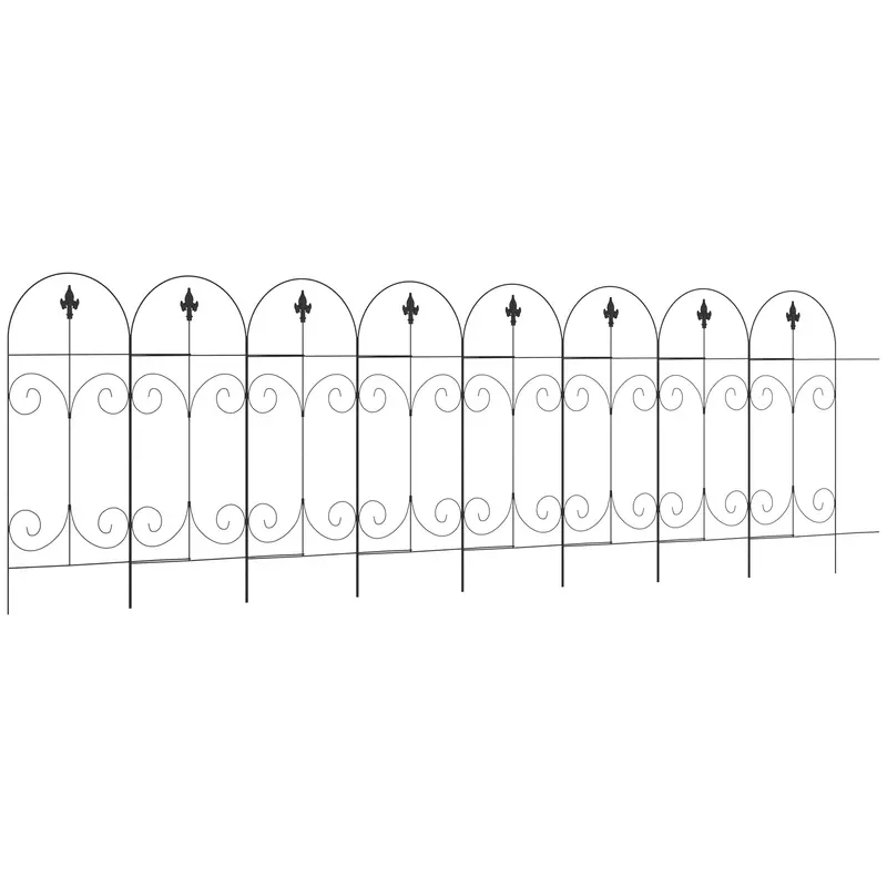 Stylish Decorative Garden Fence – Ornamental Border Panel for Patio or Flower Bed Edging