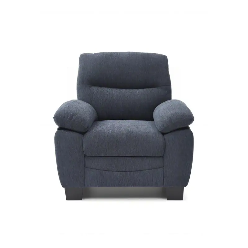 Summerton Accent Chair with Pillowed Arms and Mid-Century Inspired Base