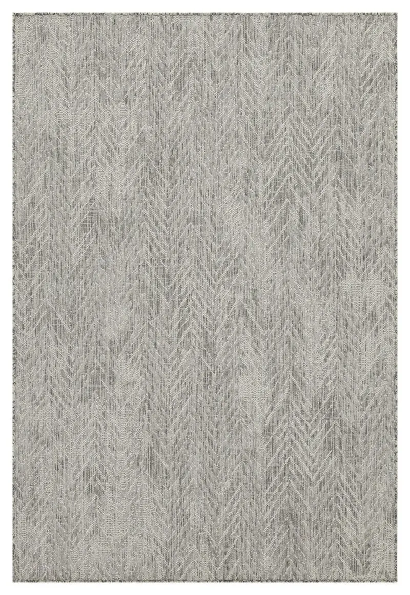 Sunshine 5’3″ x 7’3″ Silver Indoor/Outdoor Area Rug