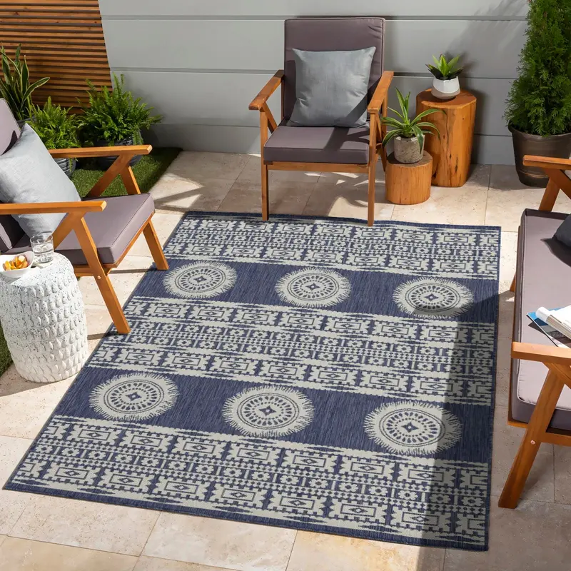 Sunshine Durable Indoor Outdoor Polypropylene Rug
