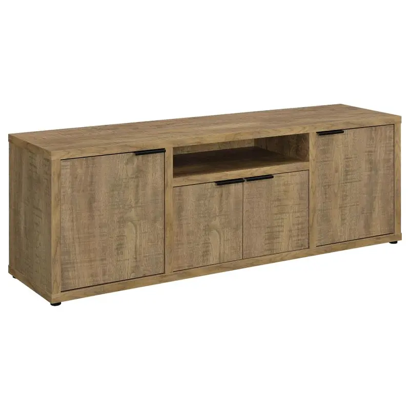 Tabby Mango Wood 4-Door Engineered Wood TV Stand