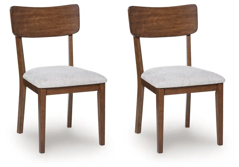 Tameride Brown Upholstered Dining Side Chairs (Set of 2)