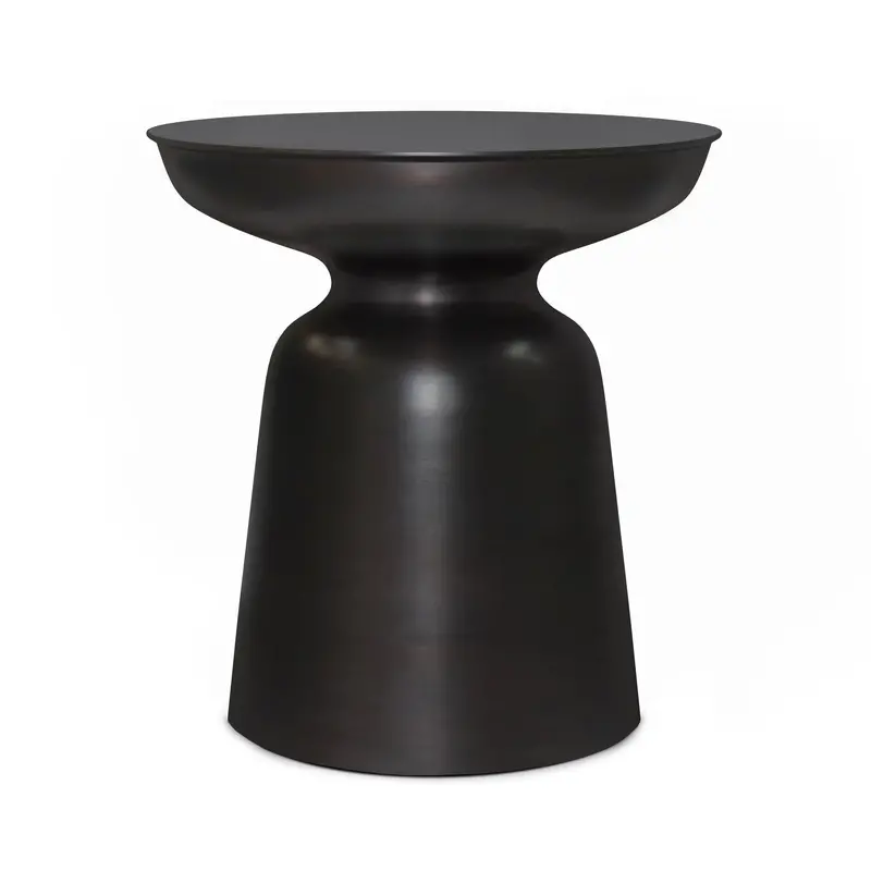 Toby Minimalist Metal Accent Table – Handcrafted