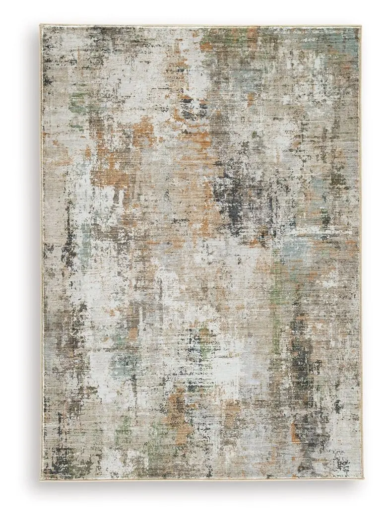 Torinette Textured Area Rug with Abstract Geometric Pattern