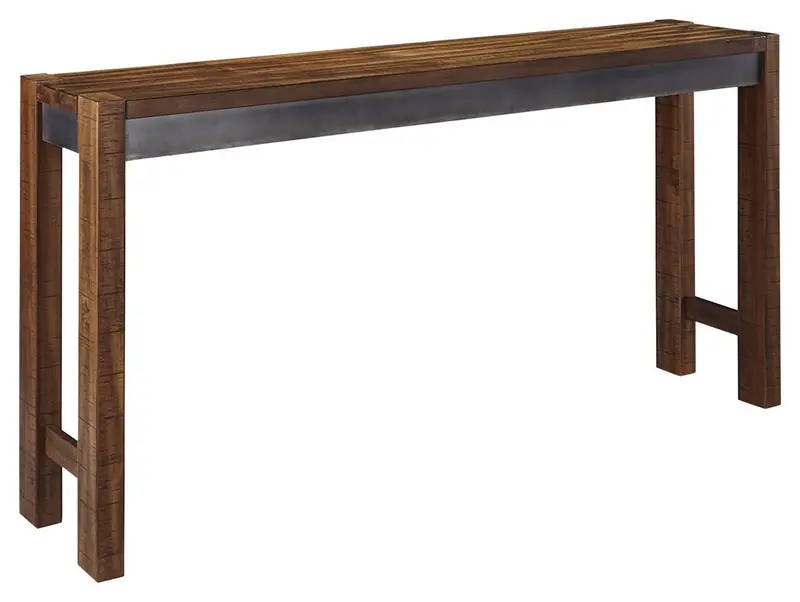 Torjin Dark Brown Long Counter Table