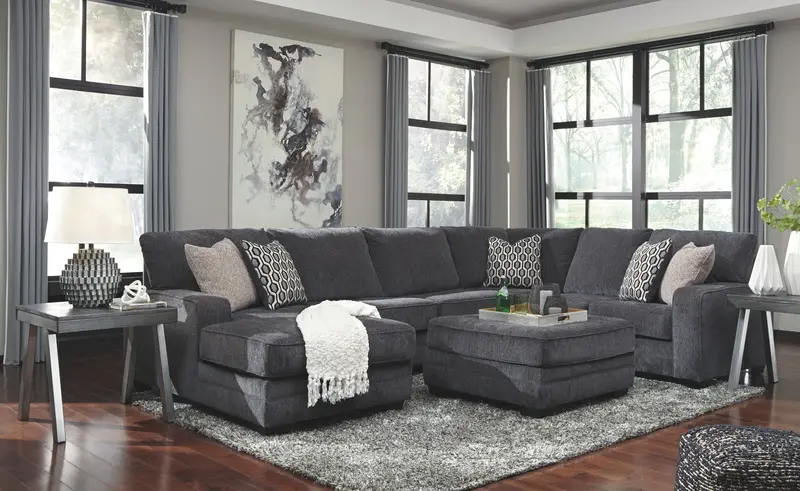Tracling Sectional Living Room Set – L-Shaped Configurable Sofa with Chaise
