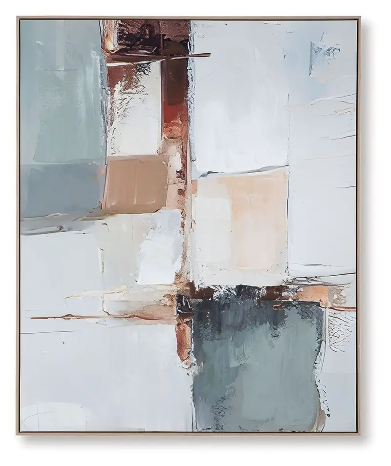 Trailport Colorful Mixed-Media Wall Art Piece for Creative Interiors