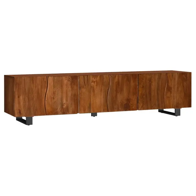 Trask Mango Brown Wooden TV Console Stand