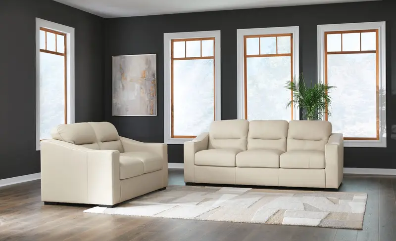 Treasure Trove Almond-Tone 2-Piece Living Room Set – Sofa & Loveseat