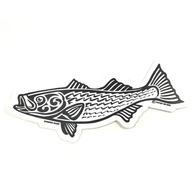 Tribal Fish Vinyl Stickers – Waterproof Decals for Gear and Vehicles