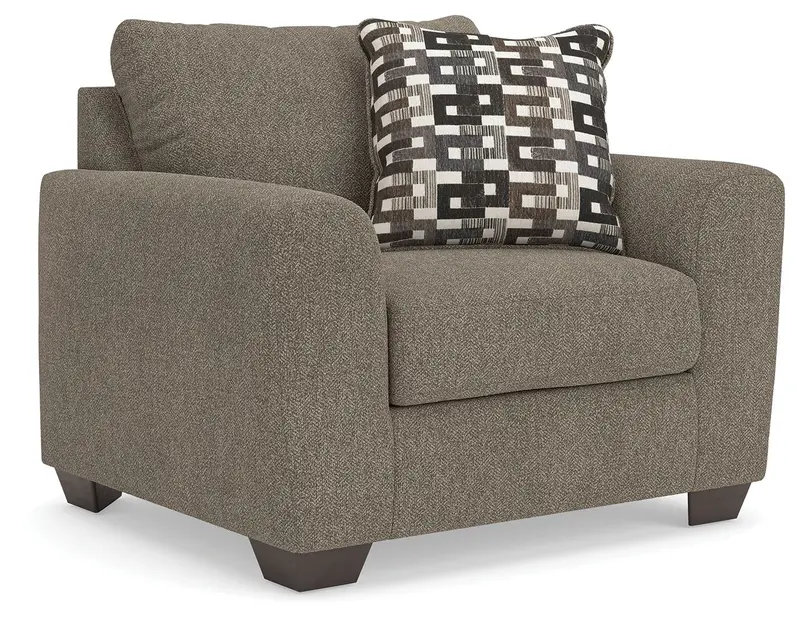 Triston-Peaks Suede Chair and a Half