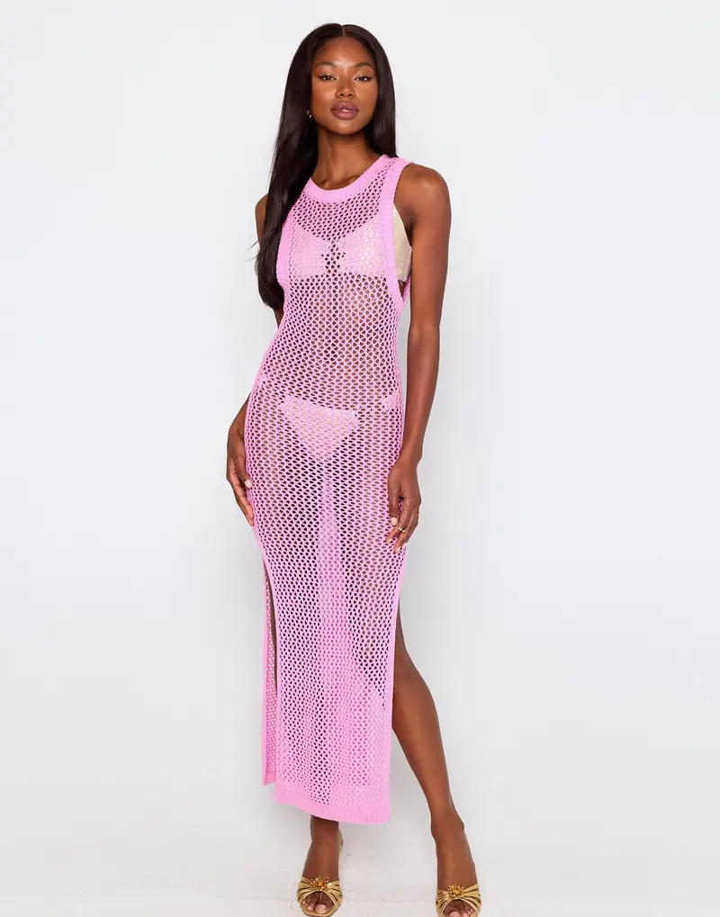 Tropical Temptation Pink Maxi Dress by Summer Haus