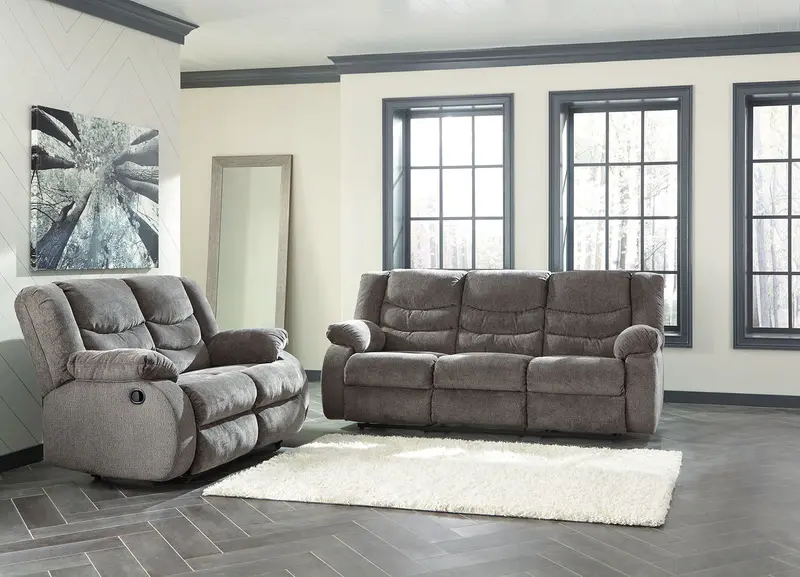 Tulen Reclining Living Room Set – Power-Adjustable Sofa and Loveseat Combo