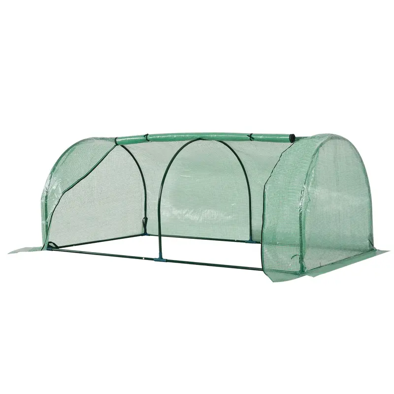 Tunnel Greenhouse – Steel-Framed Grow Tunnel, 200 x 100 x 80cm, UV-Resistant Cover