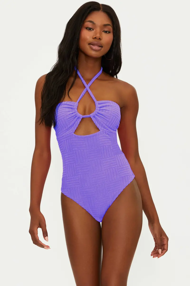 Ultra Violet Terry One-Piece Swimsuit