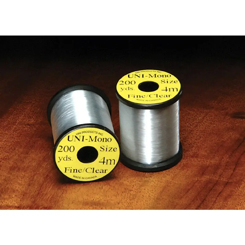 Uni Clear Monofilament Thread – Low-Visibility Fly Tying Thread