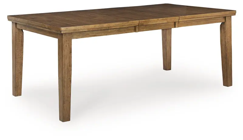 Urbinforte Light Brown Butterfly Extension Dining Table