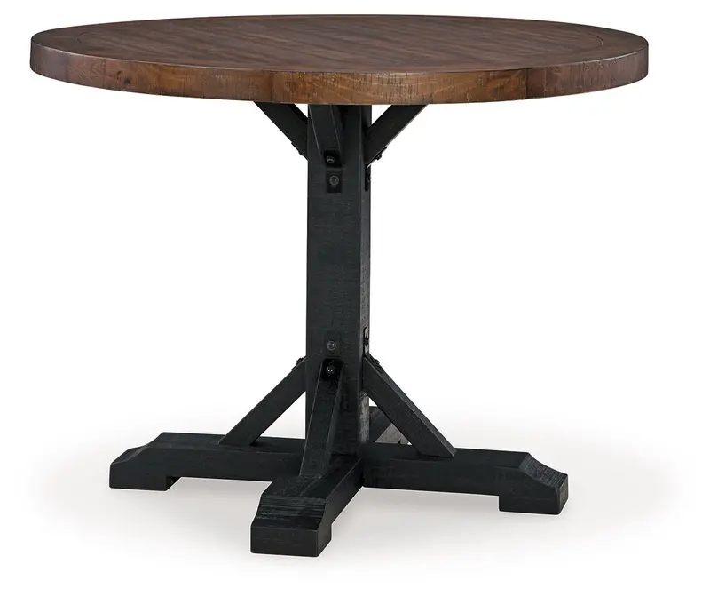 Valebeck Solid Wood Counter-Height Dining Table – Multi-Tone Finish