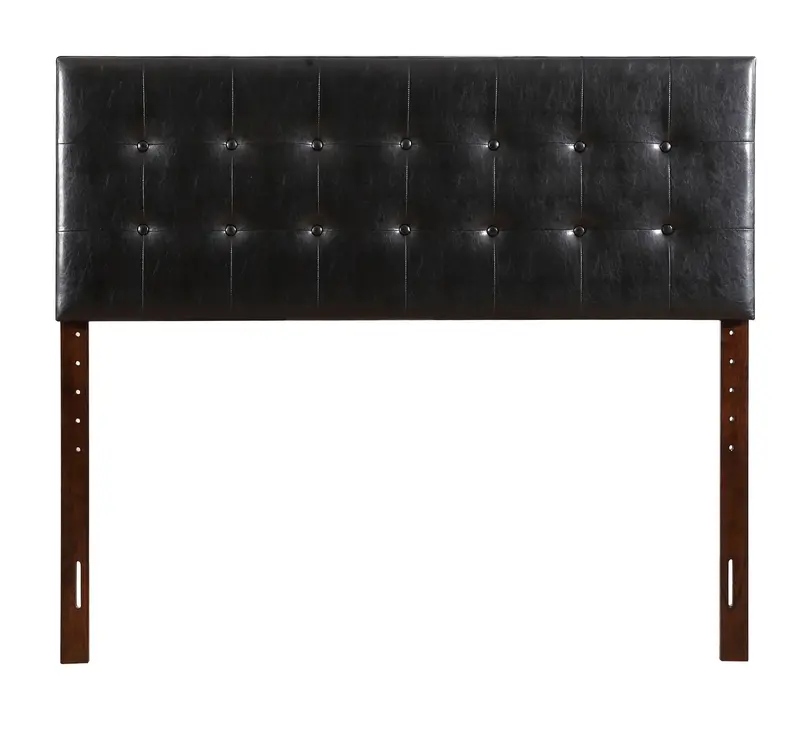 Versatile Adjustable Platform Headboard in Matte Black
