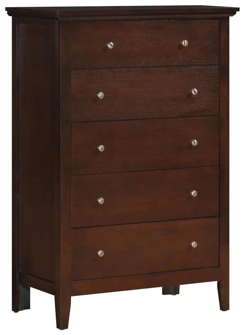 Versatile Cappuccino-Finish Storage Chest for Living or Bedroom
