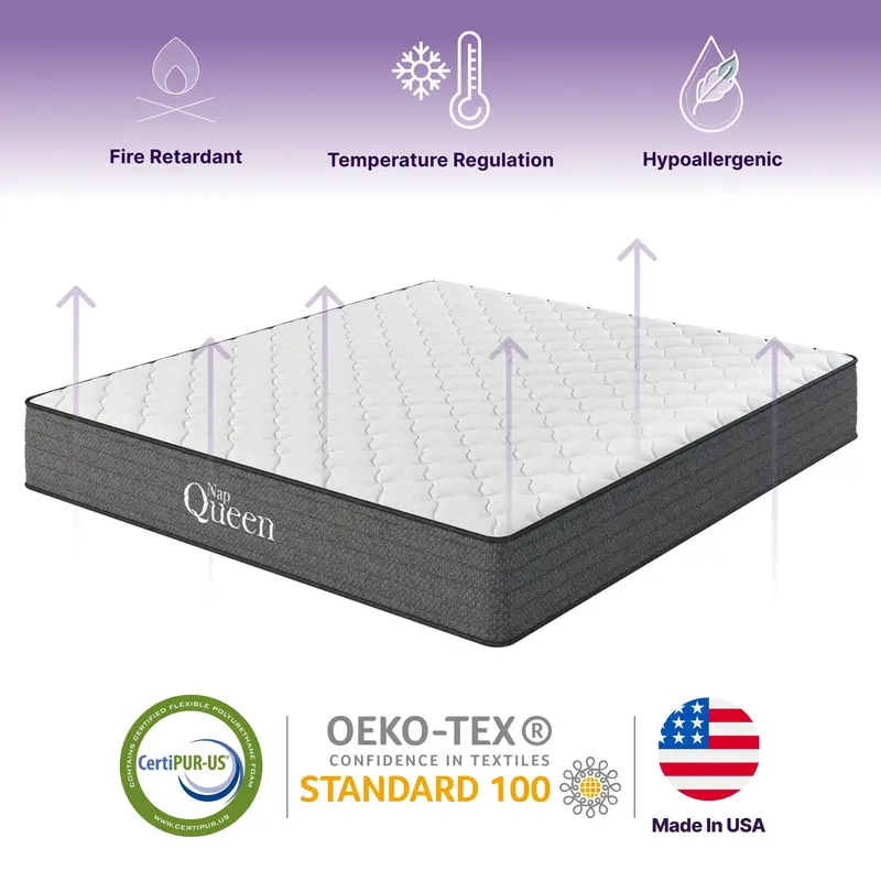 Victoria 10-Inch Gel Hybrid Mattress – Responsive Comfort with Breathable Construction