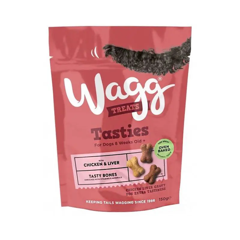 Wagg Tasty Bones – Meaty Dog Treats for Daily Rewards (150g)