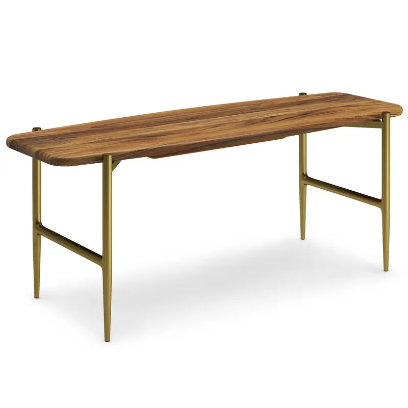 Wagner Natural Solid Wood Bench – Rustic Indoor or Outdoor Use