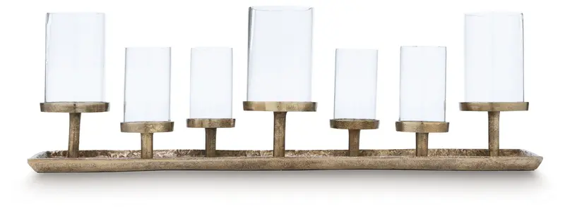 Wallmond Antique Brass Candle Holder