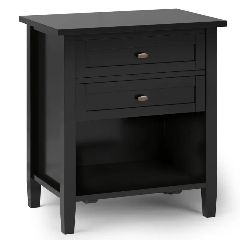 Warm Shaker Bedside Table – Handcrafted Solid Wood Nightstand with Clean Lines
