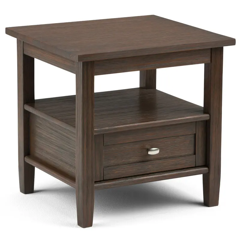 Warm Shaker End Table – Compact Nightstand or Side Table