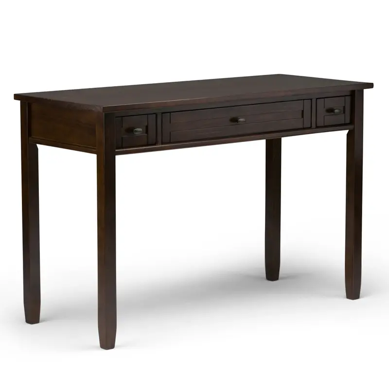 Warm Shaker Solid Wood Desk – Tobacco Brown Finish