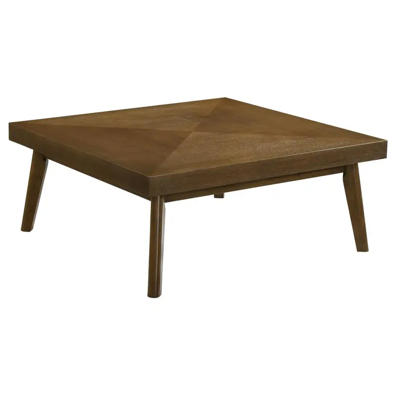 Westerly Walnut Brown Square Wooden Coffee Table