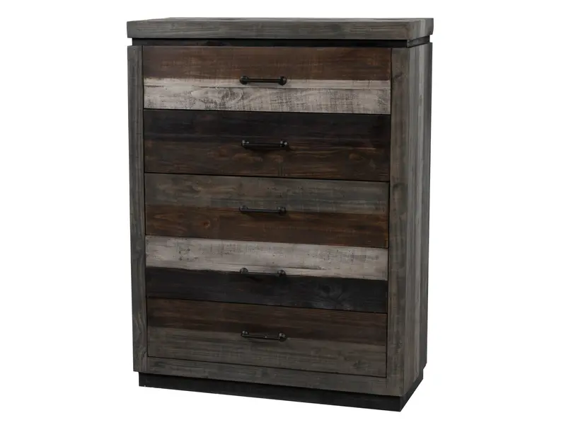 Westminster Rustic Distressed Multi-Tone Chest – Handcrafted Wood Accent Piece