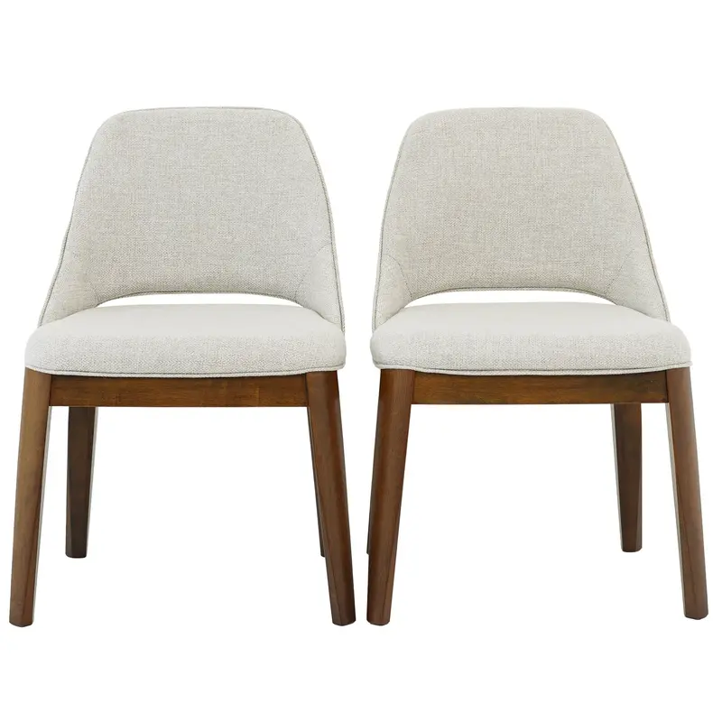 Weston Beige Upholstered Dining Chairs – Pair