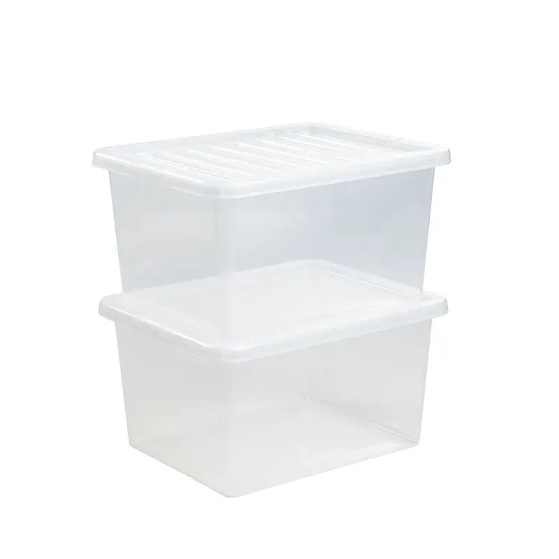 Wham Clear Crystal Storage Box – 37L Transparent Organiser