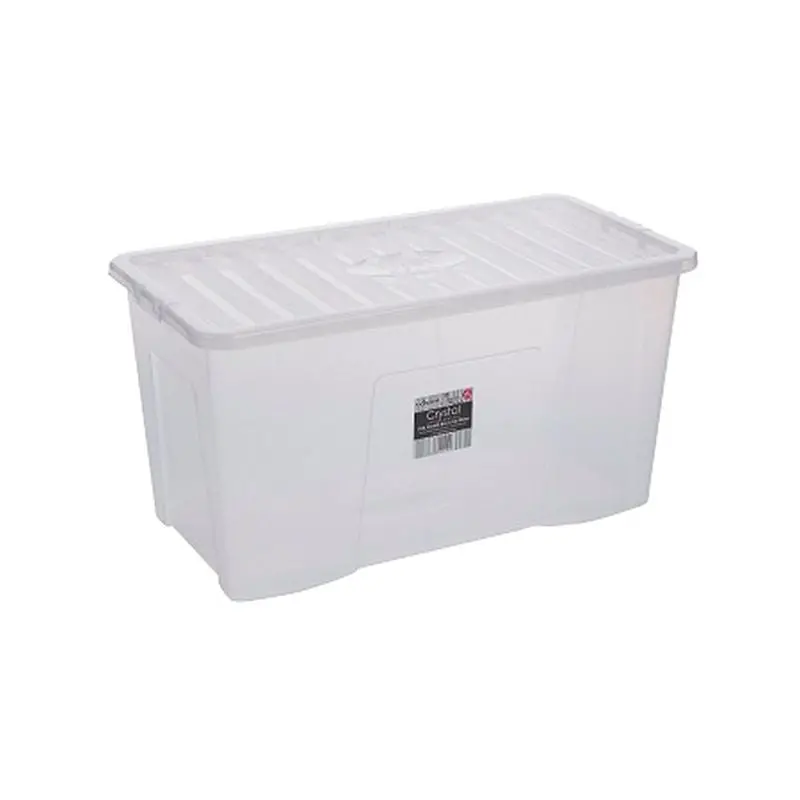 Wham Extra-Large Clear Crystal Box – 110L Heavy-Duty Storage Container