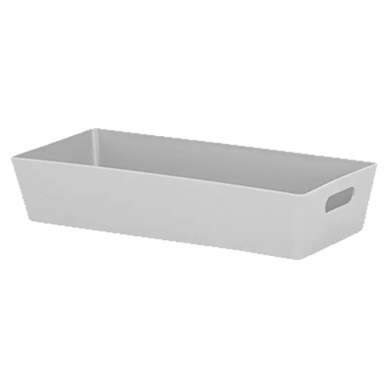 Wham Studio Grey Plastic Basket – 1-Litre Compact Organizing Bin